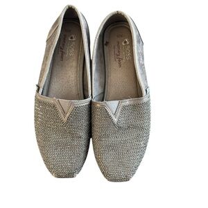 BOBS from Skechers Silver Slip-On Shoes